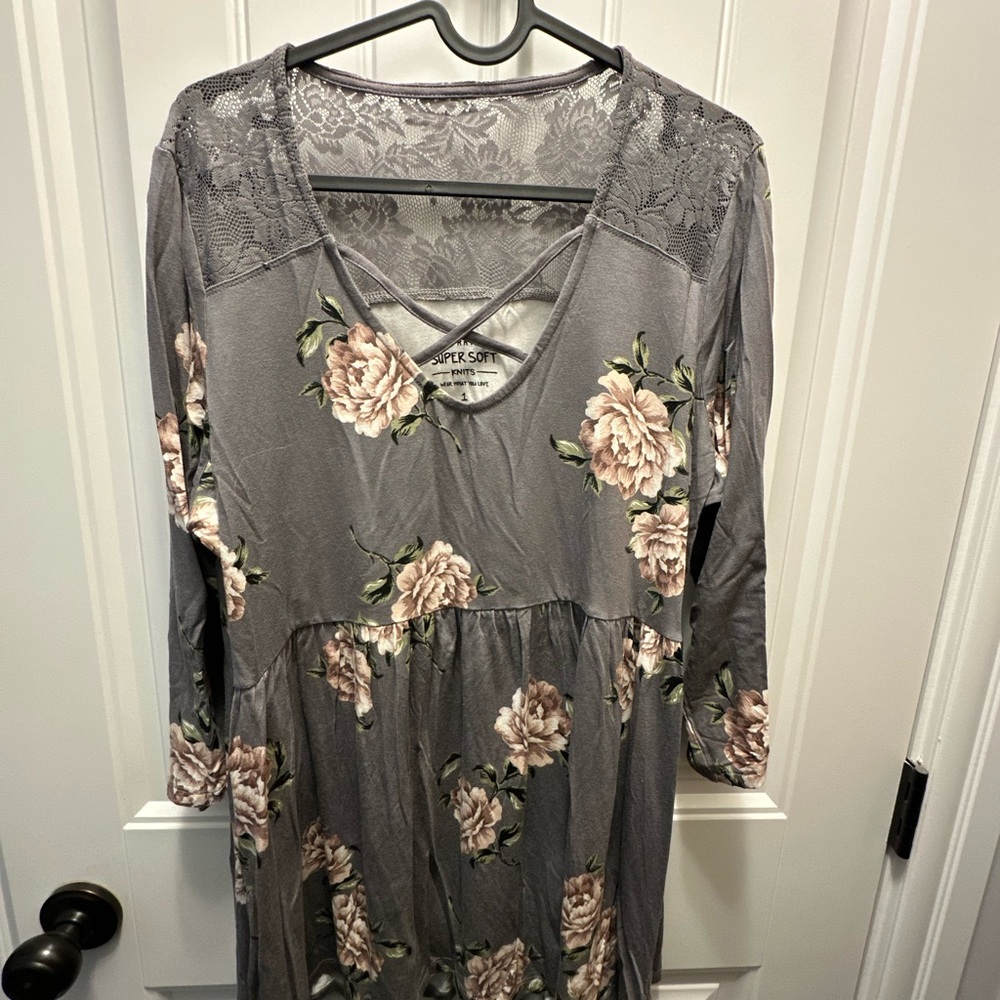 Torrid Super Soft Knit Top in Gray